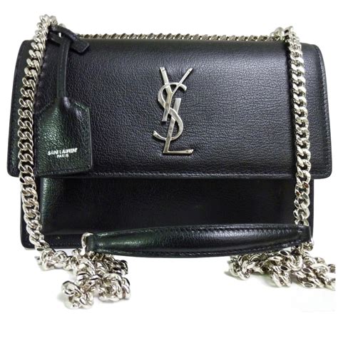 yves saint laurent black purse.